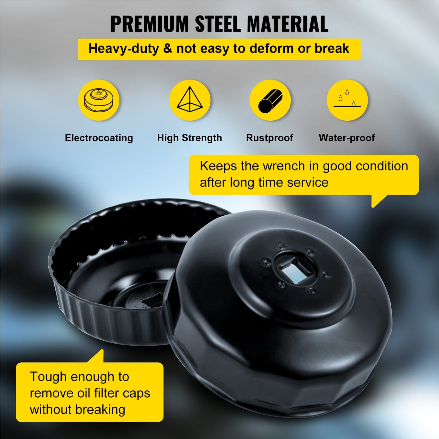 Oil Filter Socket Set, 30 Pcs Oil Filter Wrench Set, Sturdy Steel Oil Filter Socket, 3/8\" Oil Filter Socket, Low Profile Oil Filter Socket Set For Easy Access, Oil Filter Wrench Cap Set