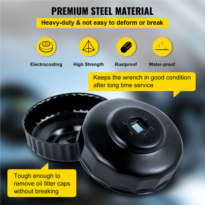 Oil Filter Socket Set, 30 Pcs Oil Filter Wrench Set, Sturdy Steel Oil Filter Socket, 3/8\" Oil Filter Socket, Low Profile Oil Filter Socket Set For Easy Access, Oil Filter Wrench Cap Set