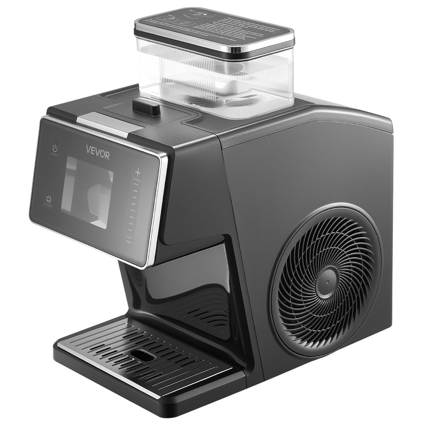 Snowflake Ice Machine, 20KG/24H Snowflake Ice Maker, Ice-Shaver Machine with Stainless Steel Blade, Electric Snow Cone Maker with 0.8L Tank, 60S Fast Pre-Cooling, for Home & Small Gatherings