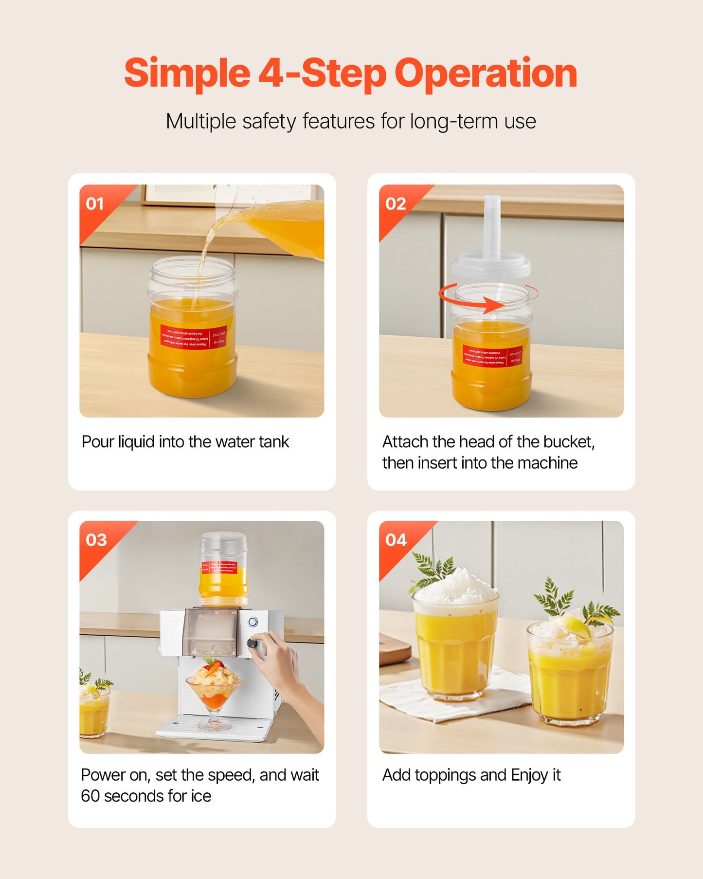 Snowflake Ice Machine, 80KG/24H Snowflake Ice Maker, Ice-Shaver Machine with Stainless Steel Blade, Electric Snow Cone Maker with 1.8L Tank, 90S Fast Pre-Cooling, for Home & Small Gatherings