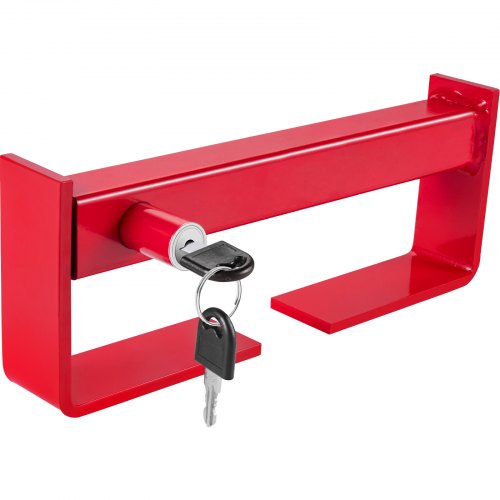 Cargo Container Lock 9.84"-17.32" Locking Distance Semi Truck Door Locks with 2 Keys Shipping Container Accessories Red Powder-coated with Spring Lock for Fixed Container and Semi Trailer Box