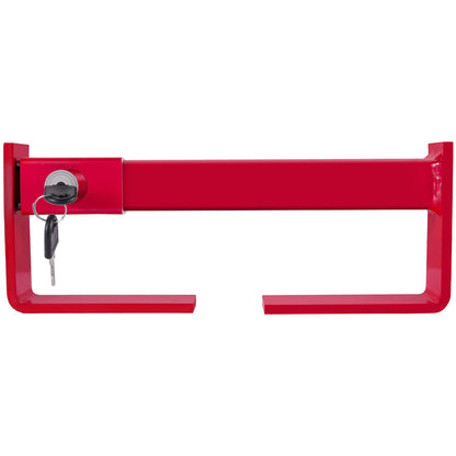Cargo Container Lock 9.84"-17.32" Locking Distance Semi Truck Door Locks with 2 Keys Shipping Container Accessories Red Powder-coated with Spring Lock for Fixed Container and Semi Trailer Box