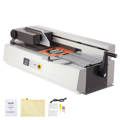 Thermal Binding Machine, 400 Sheets Capacity Hot Glue Binding Machine, Thermal Book Binder 40mm Binding Thickness A3(Short Edge)/A4/A5 Document