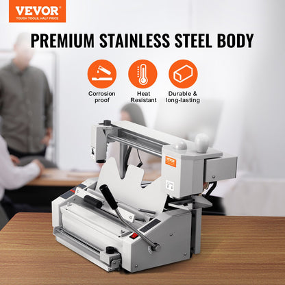 Thermal Binding Machine, 400 Sheets Capacity Hot Glue Binding Machine, Thermal Book Binder 50mm Binding Thickness A3(Short Edge)/A4/A5 Document with Milling Cutter