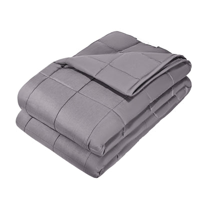Weighted Blanket, 25 lbs, 80 x 87 in King Size, Soft 100% Cotton Heavy Blanket with Glass Beads, Breathable Material, Suitable for 250-310 lbs lbs Adults, Anxiety Stress Relief, Improve Sleep, Grey