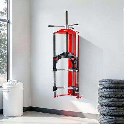 Strut Spring Compressor, 4-level Adjustment, Strut Compressor with Versatile Mounting Options & Multi-Purpose Hooks for Compressing Coil Springs up to 3,000 lbs, Fit for SUVs, Trucks, Pickups