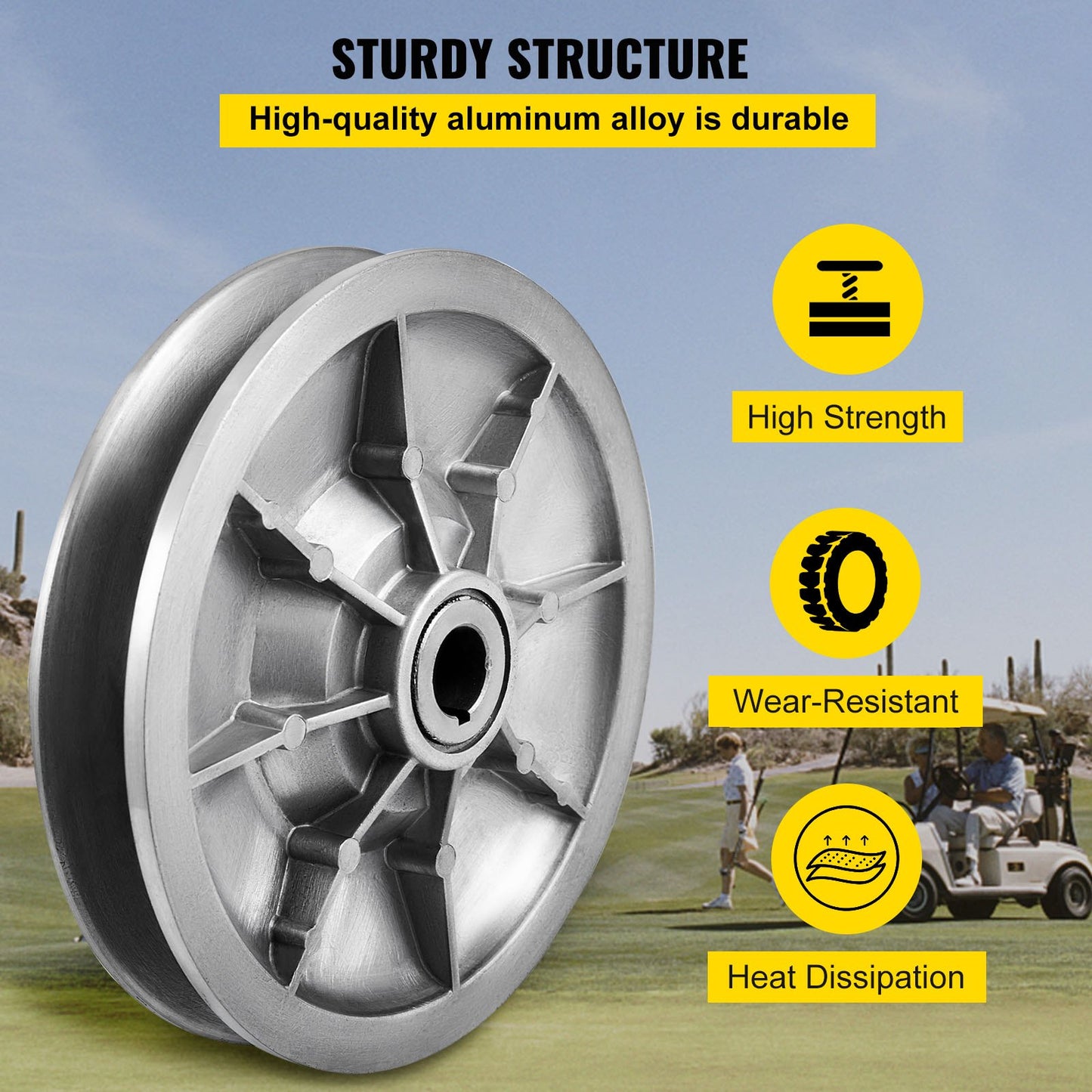 Golfbil med hög vridmomentskoppling för Club Car DS &amp; Precedent 1997 till Up Club Car, 4-takts bensindriven golfbilsmodell, silver