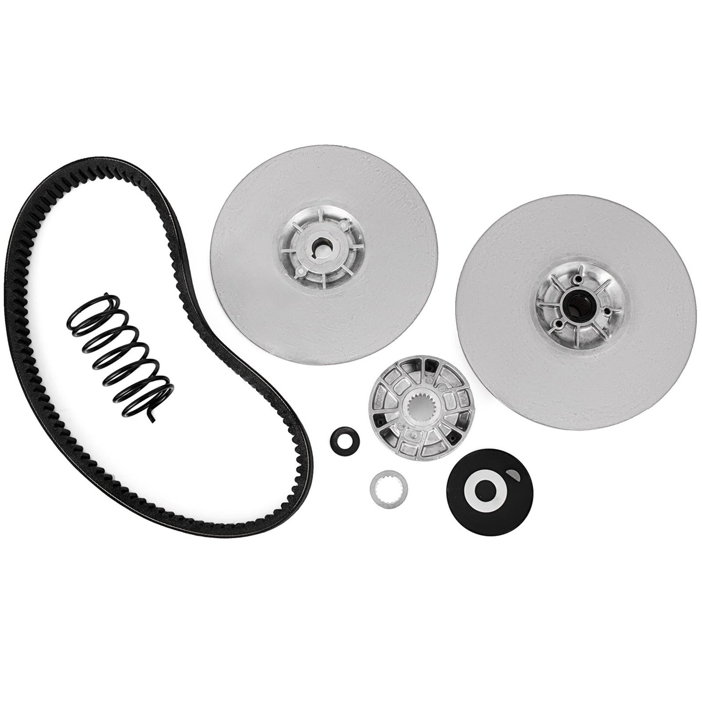 Rear Driven Clutch Kit for Yamaha Gas Golf Cart G2-G22 1985+ Secondary Clutch Driven Kit with Belt JN6-G6201-03 JN6-G6201-04, Silver