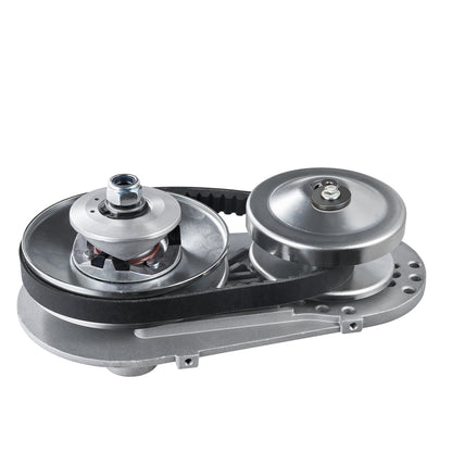 Drivkoppling, 2-8 hk motor, 2000 varv/min höghållfast drivkoppling med asymmetriskt designade hjul och robust gummirem, robust och hållbar koppling med kompletta tillbehör, passar olika motorer.