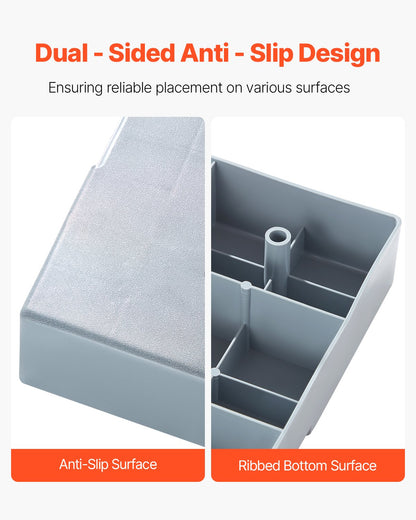 Mini Split Pad, for 9000-36000BTU Ductless Air Conditioner Heat Pump Systems, 960x460x74 mm Plastic Outdoor Condenser Equipment Anti-Vibration Pads for Heat Pump System, Max Load 181kg