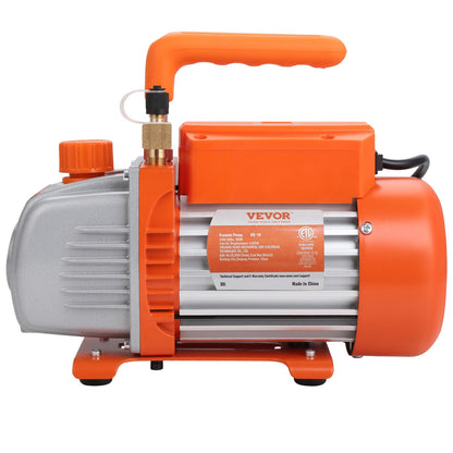 1/4 HP HVAC Vacuum Pump and Gauge Set 4 CFM Manifold Gauge Kit with Hose