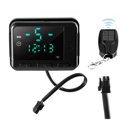 Dieselluftvärmareregulator, DC5V universal dieselluftvärmareregulator termostatbrytare, parkeringsvärmareregulatorer med LCD-skärm och fjärrkontroll, passar för 2KW/5KW/8KW dieselvärmare