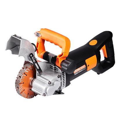 Electric Wall Chaser, Wall Groove Cutting Machine 133mm, Groove Cutting Machine Depth 42mm, Wall Slotting Machine 2500W, Wall Cutting Cutter Machine with Water Pump