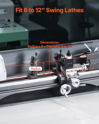 Quick Change Tool Post Set, 8 Pcs, Includes Lathe Tool Holders, Wedge Type Tool Post with Turning Tool Holder Accessories, Fit for Mini Lathe & Metal Lathe 152-305 mm(6"-12") Swing, Durable Steel Material