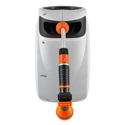 Retractable Hose Reel Water Hose Reel 20m x 1.3cm 180° Swivel Wall-Mounted