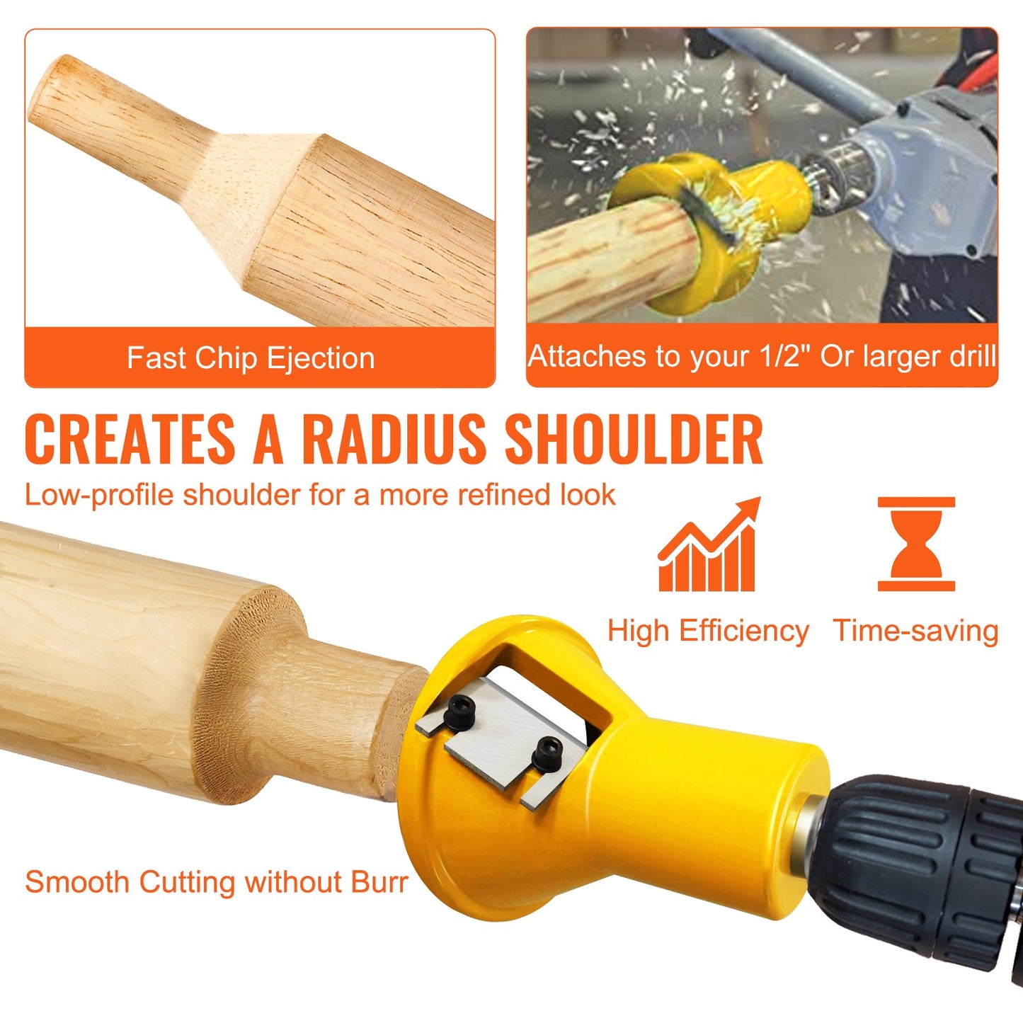 Tenon Cutter, 1.5" / 38 mm Diameter, Premium Aluminum & Steel Log Furniture Cutter, with Dual Straight Blades & Button Screws Home Master Kit, Commercial Woodworking Tool for Home Beginner DIY