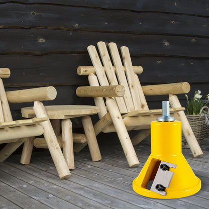 Tenon Cutter, 1.5" / 38 mm Diameter, Premium Aluminum & Steel Log Furniture Cutter, with Dual Straight Blades & Button Screws Home Master Kit, Commercial Woodworking Tool for Home Beginner DIY