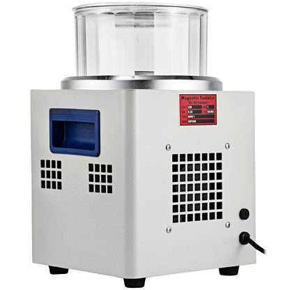 KT-185 Magnetisk tumlare 180 mm smyckespolerare Tumlare och efterbehandlare för polering med justerbar riktning och tid för smycken