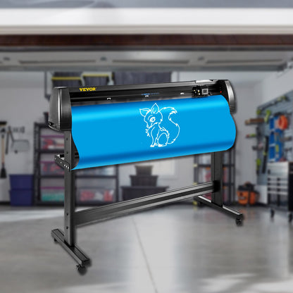 Vinylskärare/plotter 53” Signmaster-programvara Skyltmaskin 1350 mm pappersmatning Vinylskärare/plotter med stativ (53” 1350 mm)