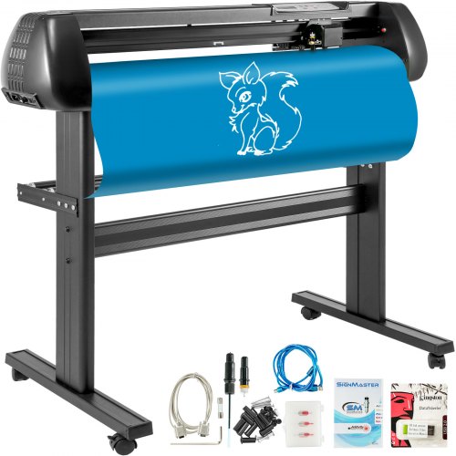 28inch Vinyl Cutter Machine Basic Vinyl Plotter Cutter with Stand Plotter Adjustable Force Speed Sign Making