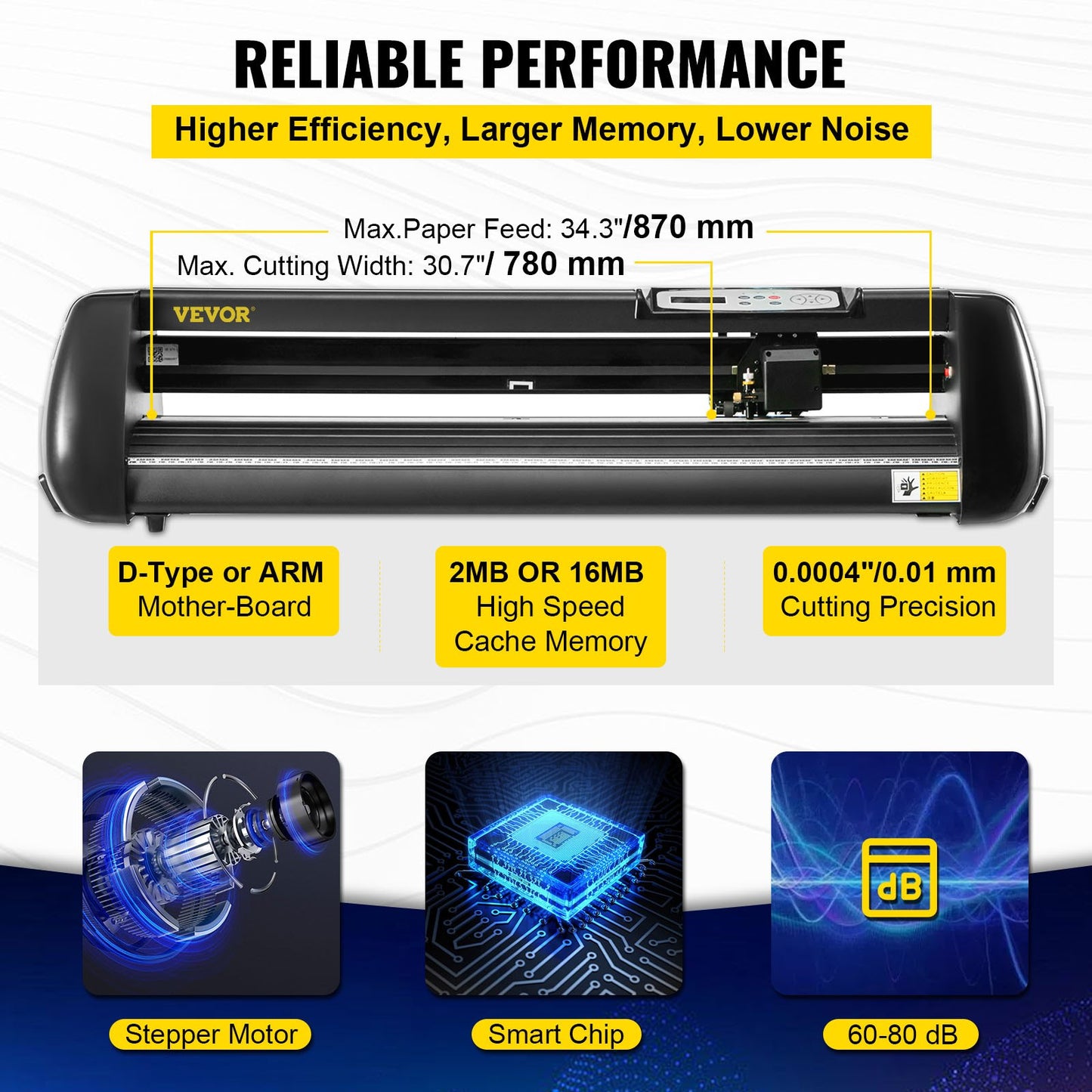 34" Vinyl Cutter/Plotter Sign Cutting Machine Software 3 Blades LCD Screen