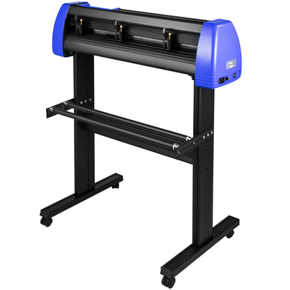 Vinylskärare 870 mm vinylskärmaskin Maximal pappersmatning 34-tums vinylplotter Skärmaskin med robust golvstativ Justerbar kraft och hastighet för skylttillverkning Vinylplotter