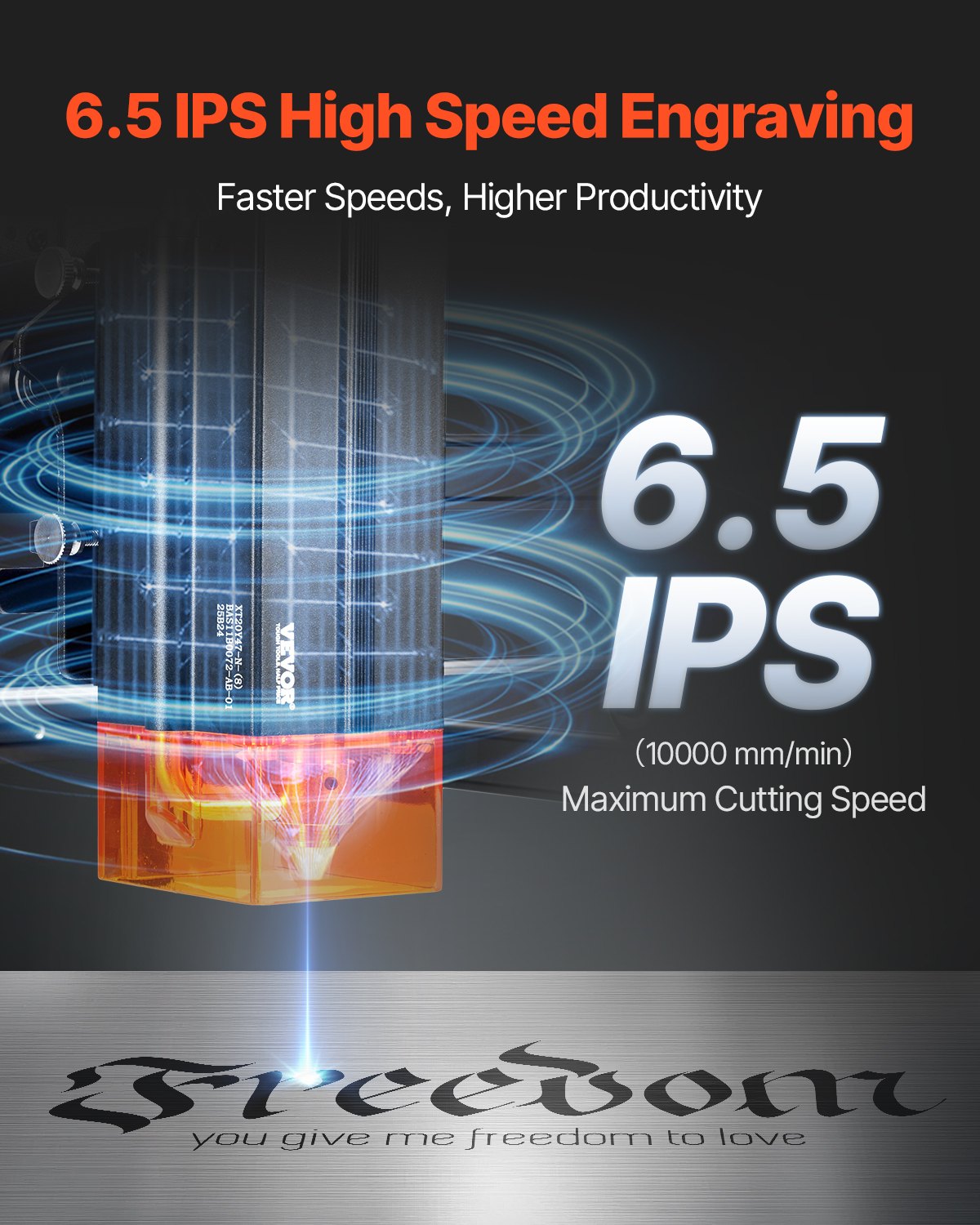 Lasergravör, 20 W uteffekt, lasergraveringsskärmaskin, arbetsyta 35 x 40 cm, rörelsehastighet 10 000 mm/min, komprimerad punkt med ögonskydd, för trä, vissa metaller