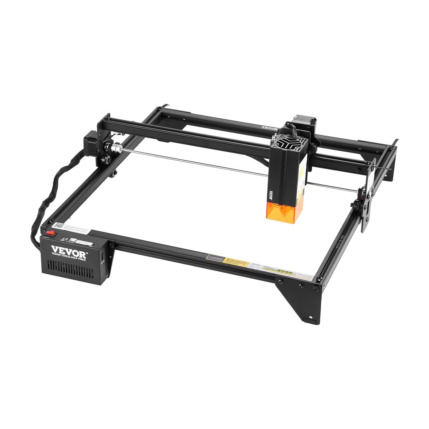 Lasergravör, 20 W uteffekt, lasergraveringsskärmaskin, arbetsyta 35 x 40 cm, rörelsehastighet 10 000 mm/min, komprimerad punkt med ögonskydd, för trä, vissa metaller