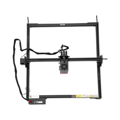 Lasergravör, 20 W uteffekt, lasergraveringsskärmaskin, arbetsyta 35 x 40 cm, rörelsehastighet 10 000 mm/min, komprimerad punkt med ögonskydd, för trä, vissa metaller