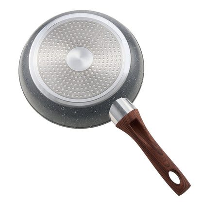 Frying Pan Skillet, Aluminum Egg Fry Pans, 3 Piece Set (250, 280, 325 mm), Nonsitck Heavy-Duty Skillets with Heat-Resistant Handle, Chef's Kitchen Cookware, for Gas, Electric, Induction, Grey