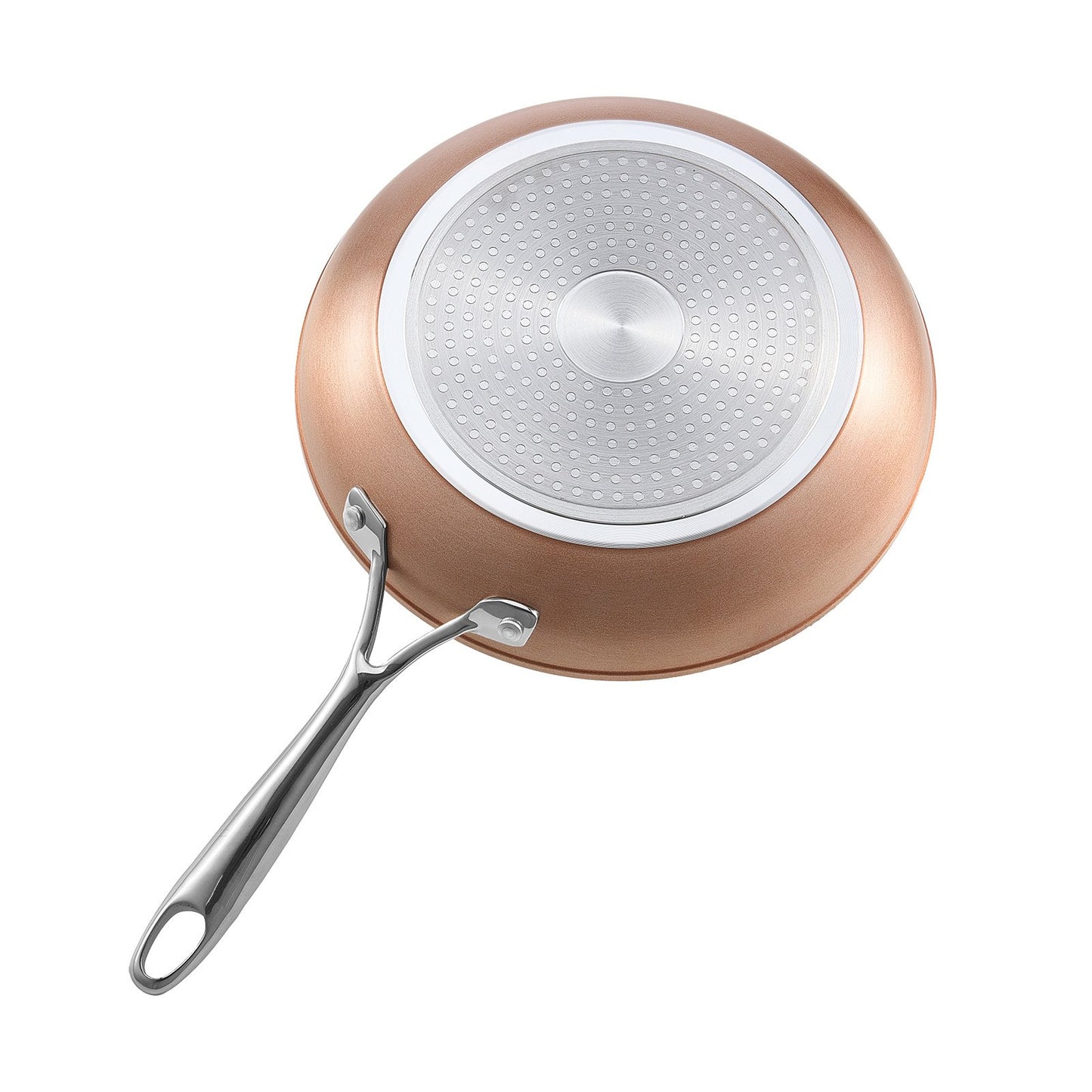 Frying Pan Skillet, Aluminum Egg Fry Pans, 3 Piece (200, 270, 300 mm), Nonsitck Ceramic Heavy-Duty Skillets with Heat-Resistant Handle, Chef's Cookware, for Oven, Gas, Electric, Induction, Grey