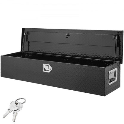 121.9x38.1x38.1 cm Heavy Duty Aluminum Bar Tread Tool Box for Pick Up Truck Bed