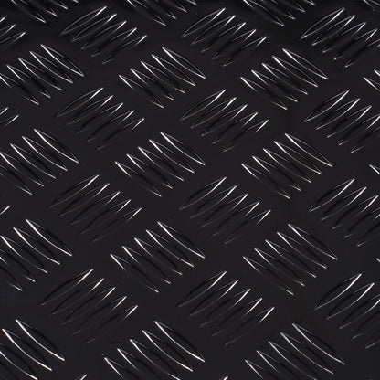 Verktygslåda i kraftigt aluminium för lastbilsflak, ränderpläterad verktygslåda med sidohandtag och lås och nycklar, förvaringslåda med verktygslåda och organisering för släpvagn och pickup, 48"x19,5"x17,5"(1219,2x495,3x444,5 mm), svart