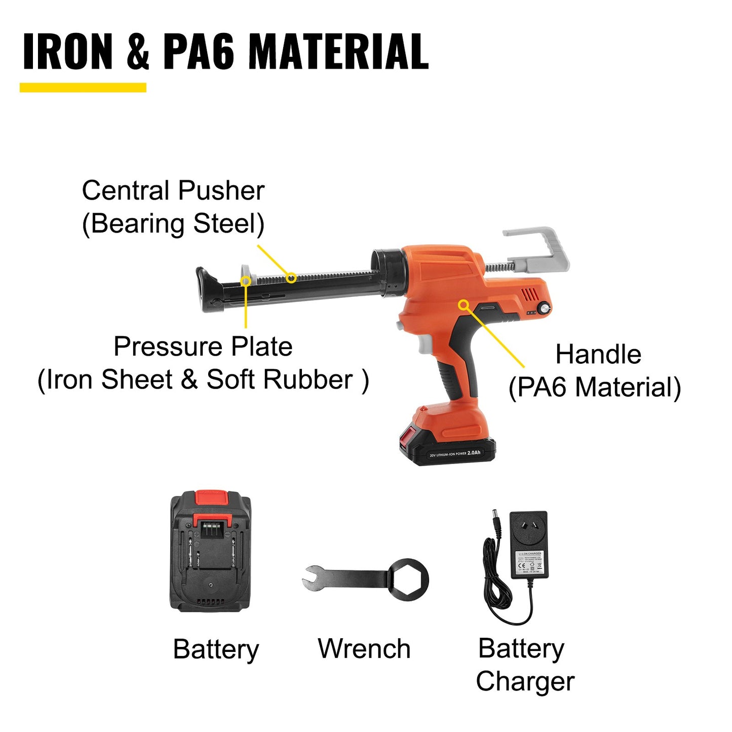 Sausage Caulking Silicone 283.5 g Iron Caulking 300ml