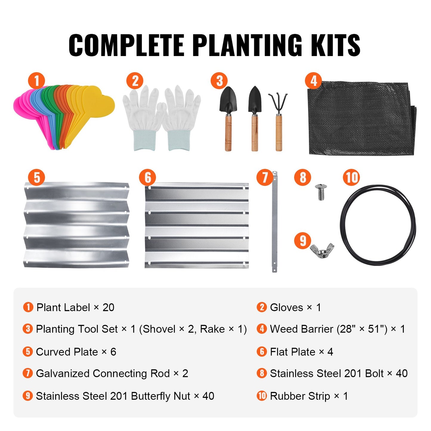 Upphöjd trädgårdsbädd, 71,9 x 36,4 x 11 tum galvaniserad metallplanteringslåda, utomhusplanteringslådor med öppen bas, för odling av blommor/grönsaker/örter i trädgården/uteplatsen/balkongen, silver