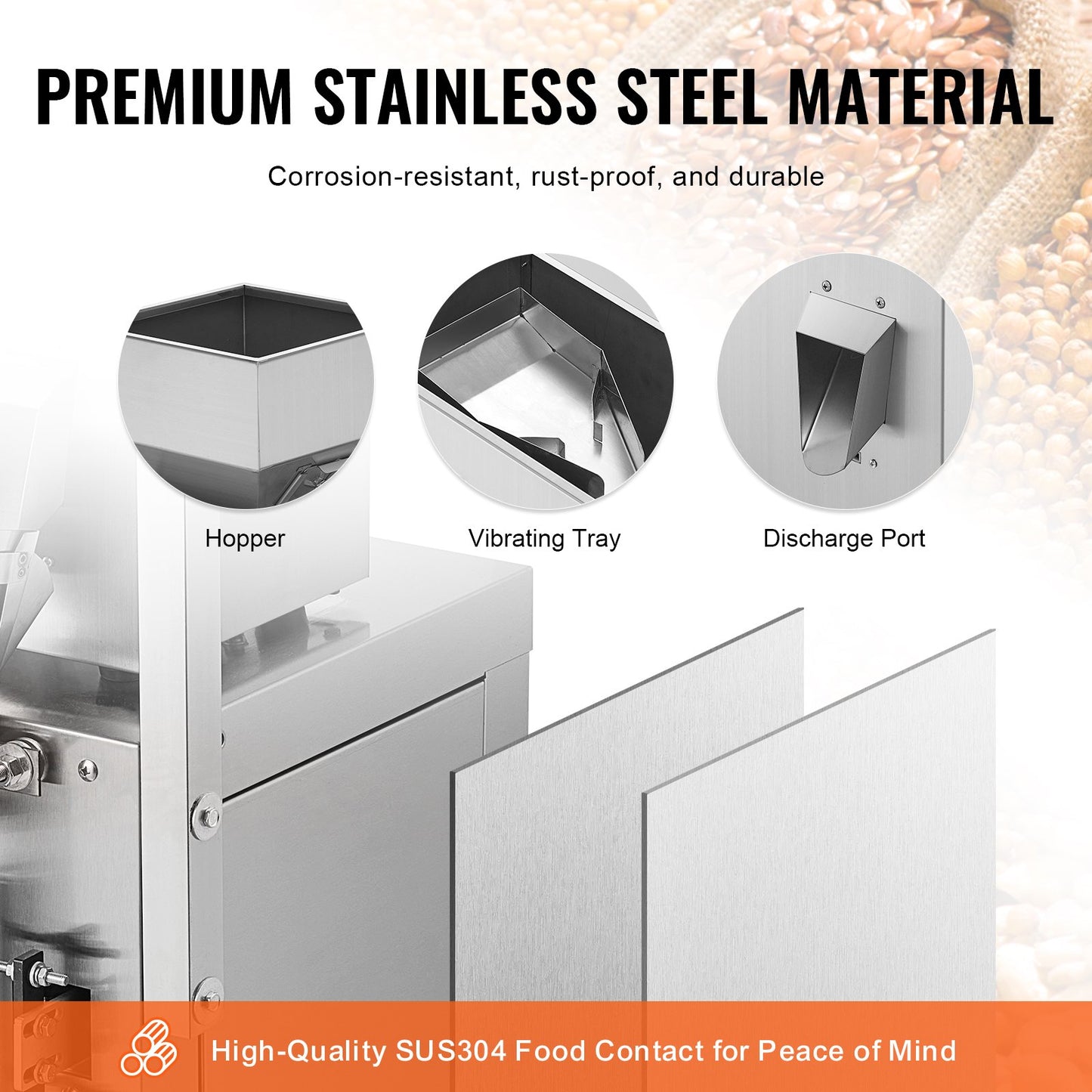 Automatic Particle Packaging Machine, 0.002-0.22lbs/1-100g, Multi-Function Pouch Powder Sachet Weighting Filling Packing Machine, Powder Filler Machine for Tea Seeds Grains Flour Beans Glitter