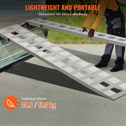 182.9x38.1 cm Aluminum Ramps 2721.6 kg Capacity Loading Ramps 2PCS