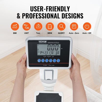 Medical Digital Scale Professional Physician Scale for Weight Height 299.4 kg