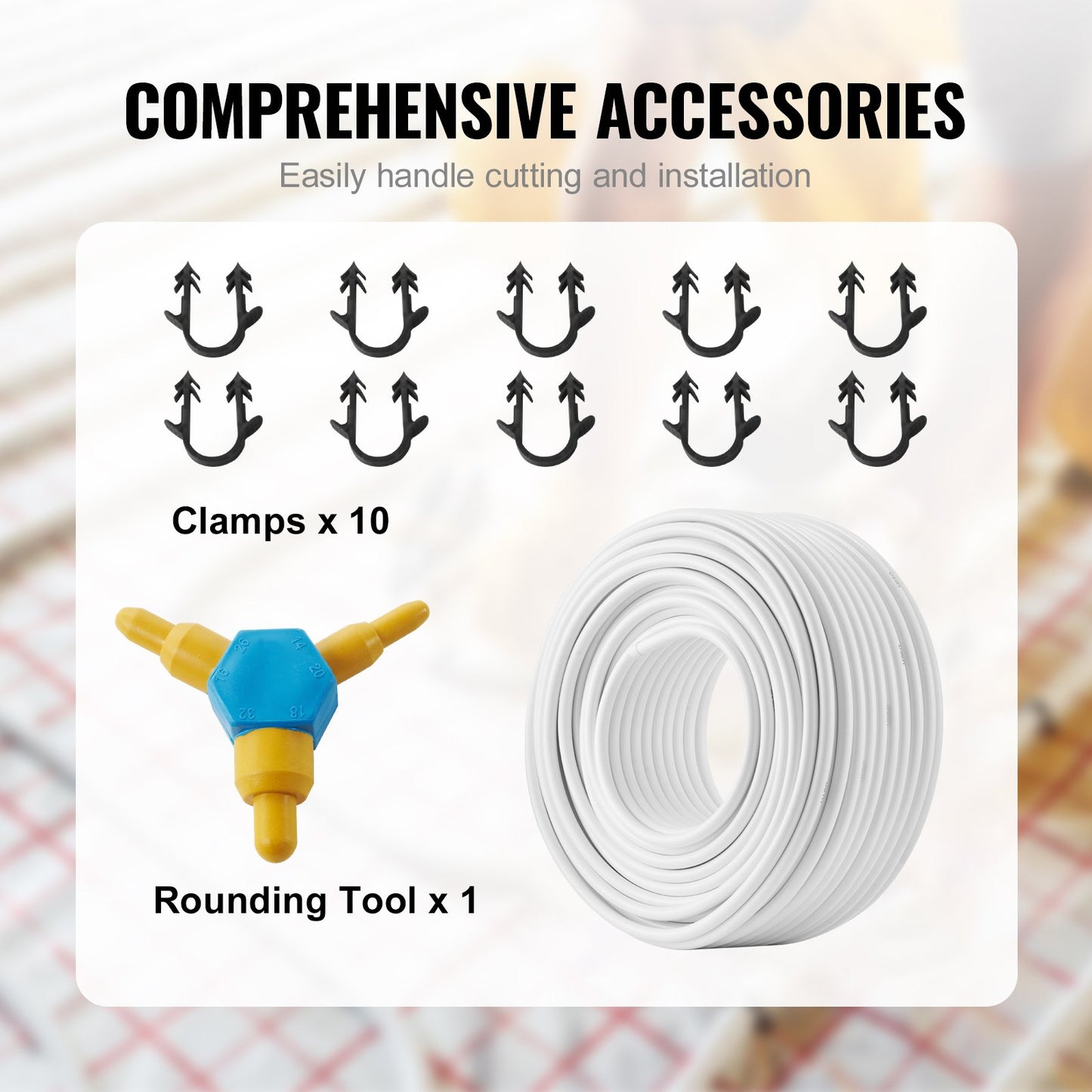 PEX-AL-PEX Tube, 100 m, 16 mm Diameter Aluminum-Plastic Composite Pipe Oxygen Barrier Radiant Floor PEX Pipe, 2 mm Thickness Radiant Heat Floor Plumbing Inner Aluminum Layer PEX Tubing Pipe