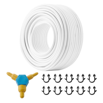 PEX-AL-PEX Tube, 100 m, 16 mm Diameter Aluminum-Plastic Composite Pipe Oxygen Barrier Radiant Floor PEX Pipe, 2 mm Thickness Radiant Heat Floor Plumbing Inner Aluminum Layer PEX Tubing Pipe