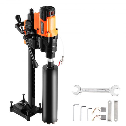 Core Drill Machine 2.03-24.9 cm Dia 3200W Diamond Core Drill Rig with Stand