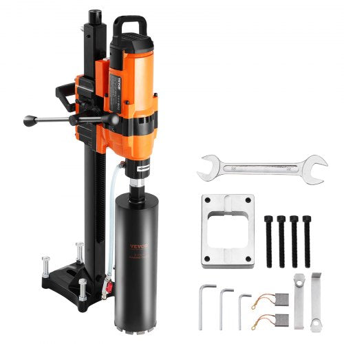 Core Drill Machine 2.03-30 cm Dia 3500W Diamond Core Drill Rig with Stand