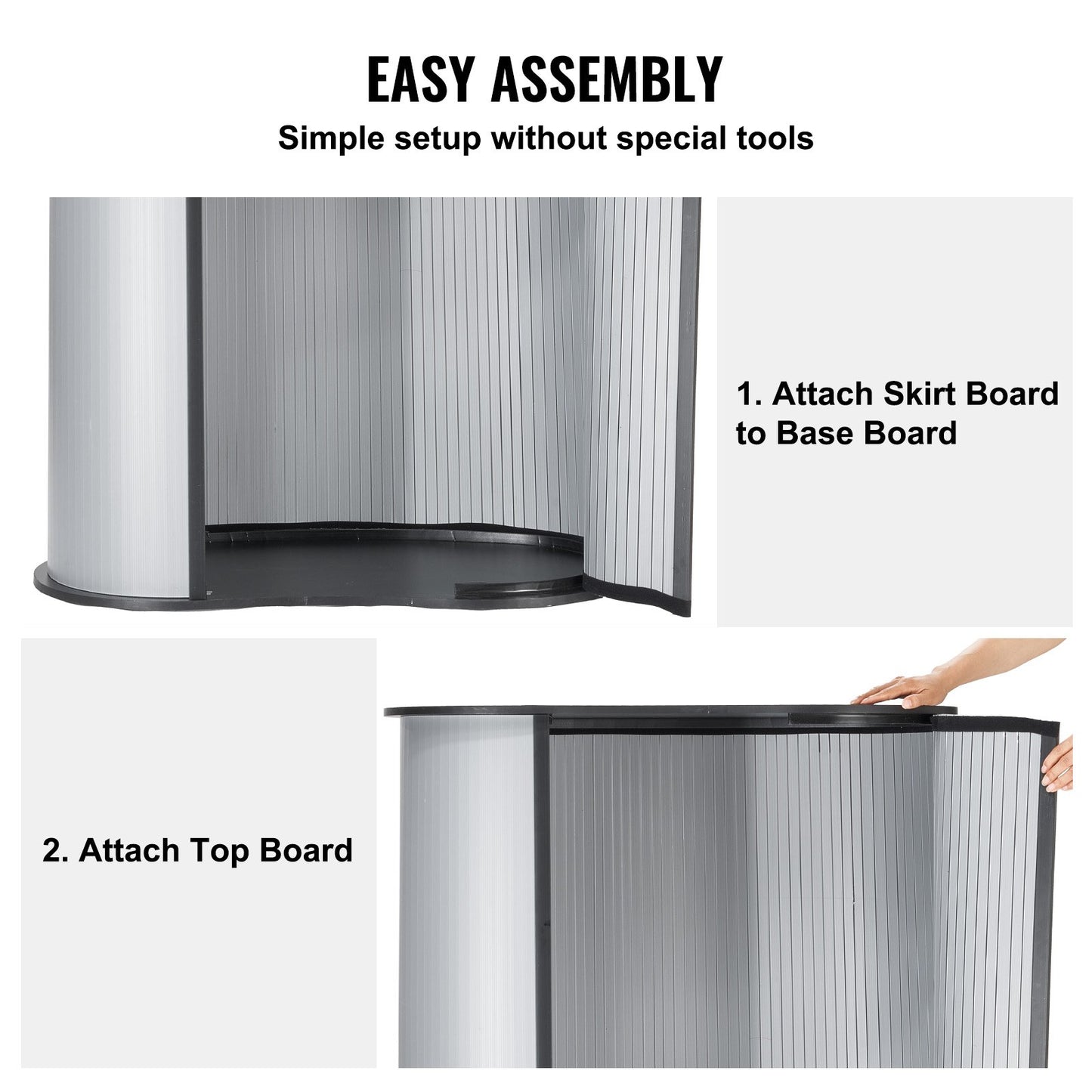 Portable Tradeshow Podium Table, 90 × 49 × 94 cm, Display Exhibition Counter Stand Booth Fair with Wall, Foldable Promotion Retail Bar Table Pop Up Podium Counter with Carrying Bag