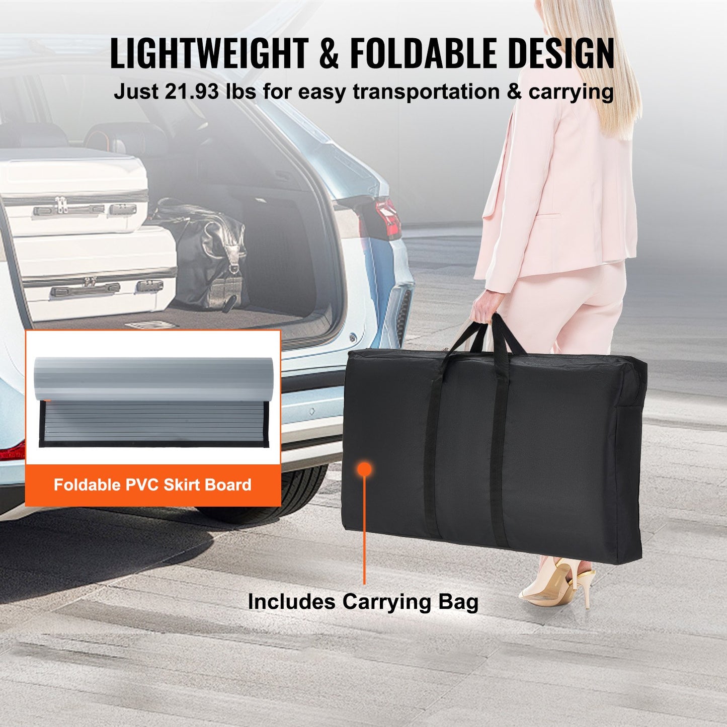 Portable Tradeshow Podium Table, 90 × 49 × 94 cm, Display Exhibition Counter Stand Booth Fair with Wall, Foldable Promotion Retail Bar Table Pop Up Podium Counter with Carrying Bag