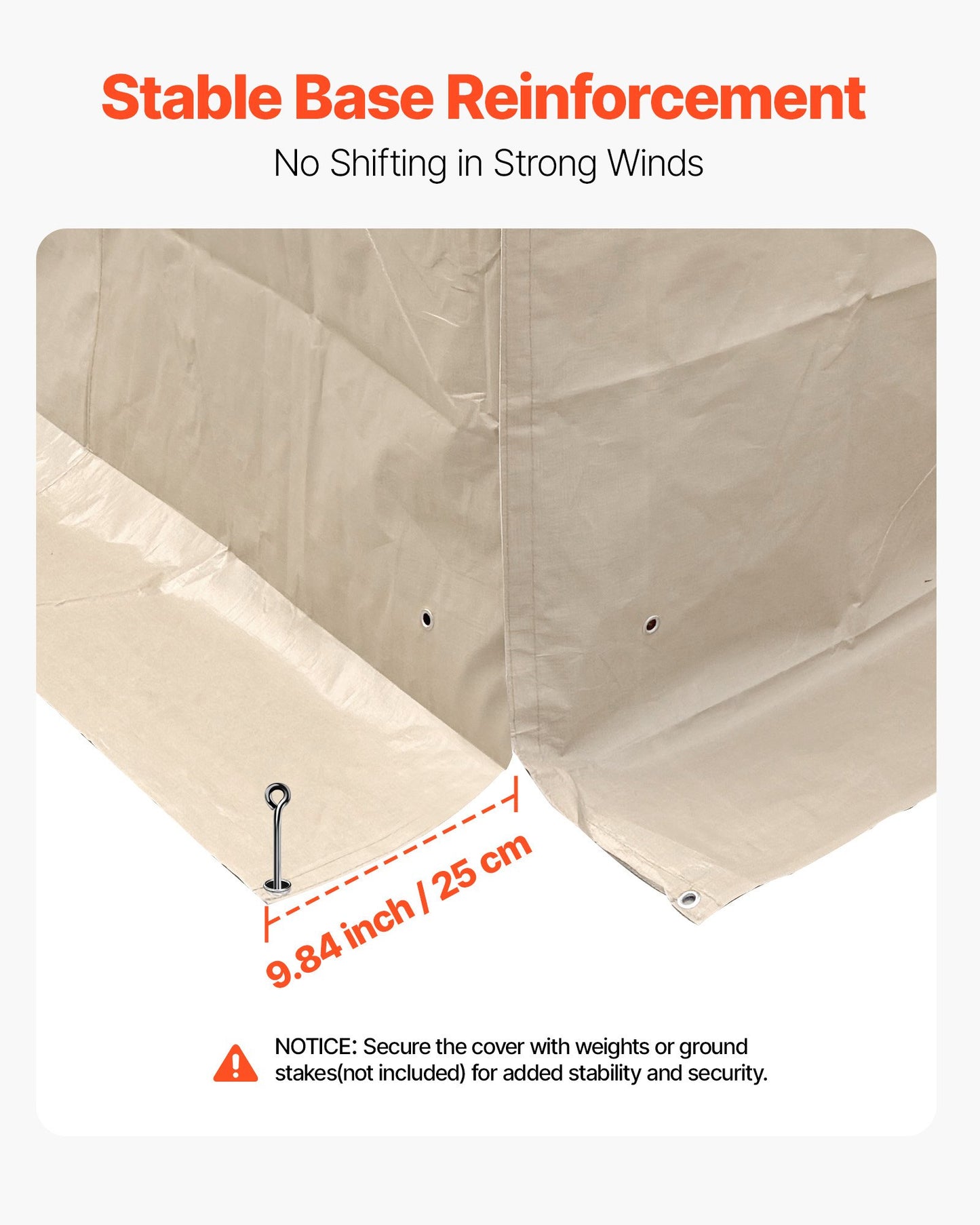 Vinterpaviljongöverdrag passar 3,66 x 6,10 m paviljonger med hård tak, allväderspaviljongöverdrag i dubbla nivåer med sidoväggar och nätfönster, högdensitets PE-förvaringsskydd, paviljonger ingår ej