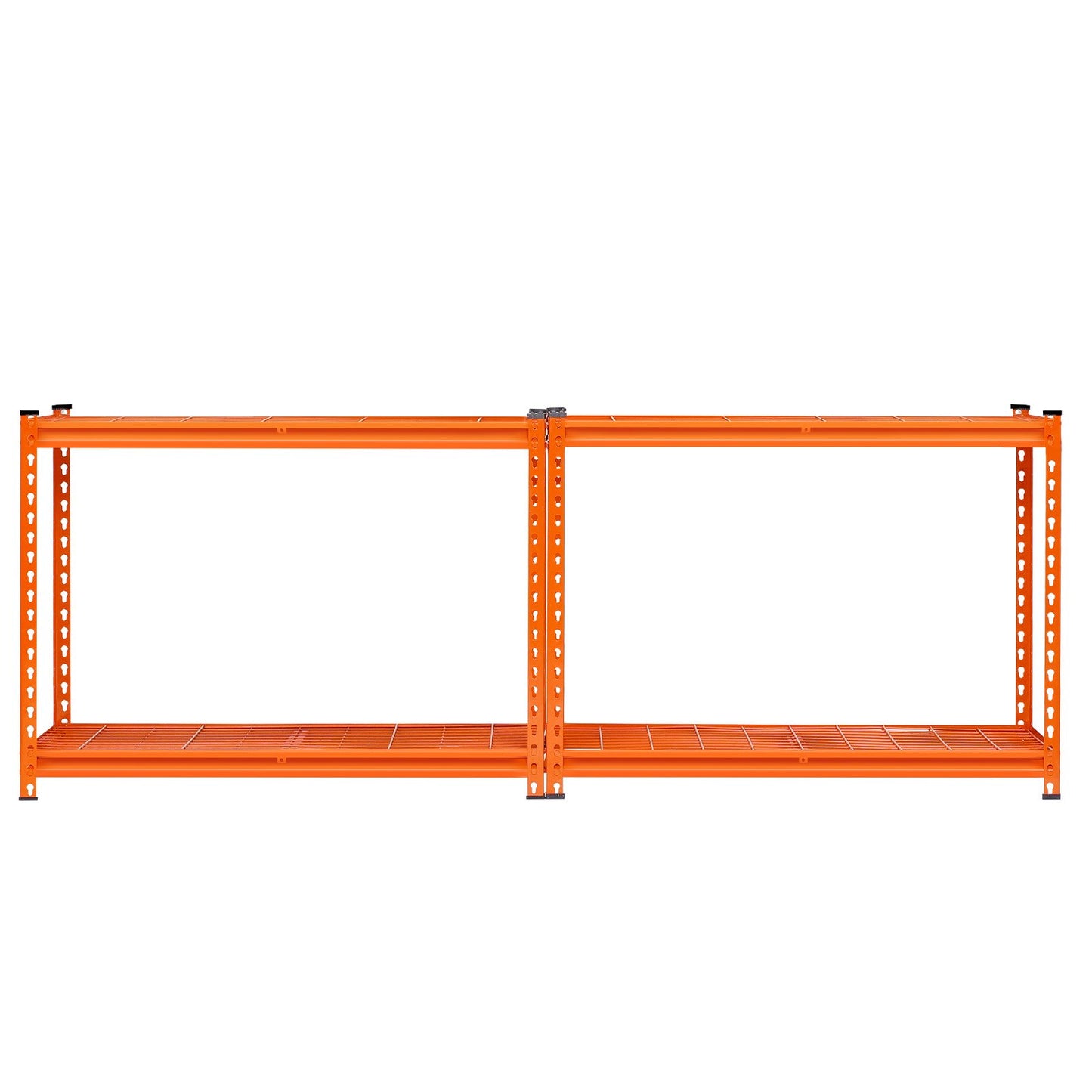 Storage Shelves, 2400 lbs, 4 Tier Heavy Duty Garage Shelving, 20" D x 40" W x 60" H Adjustable Metal Shelves for Industrial Shelving Unit Utility Shelf, for Kitchen, Warehouse, Basement, Orange
