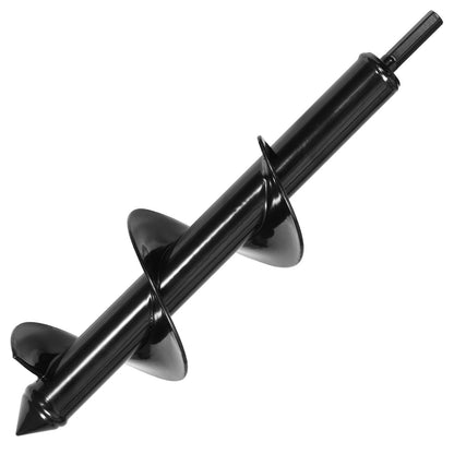 Auger Drill Bit for Planting, 80 x 300 mm Spiral Drill Bit, for 3/8" Hex Drive Drills, Heavy Duty Bulb Planter Tool, Hole Drilling Attachments for Garden Post Hole Digger Fence Digging
