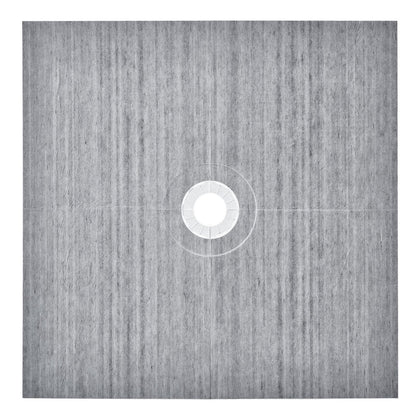 Duschkantsats, 1828x1828 mm duschkara med 160 mm centralt avlopp, lätta EPS-duschinstallationssatser med 2 vattentäta dukar, sluttande duschkar passar för badrum