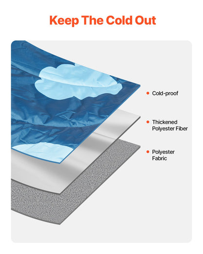 Camping Blanket 1.9 x 1.32 m (75" x 52") Wearable Warm Stadium Blanket Outdoor Printed