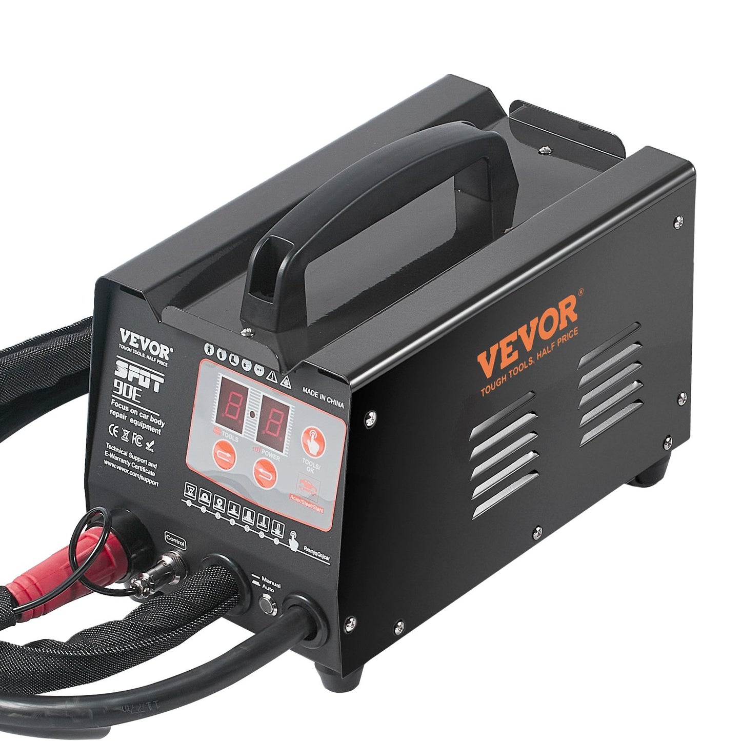 Spot Welder Dent Puller, 3KW Stud Welder Dent Repair Kit with 2 Welding Guns, Auto/Manual Welding & 7 Modes, Auto Body Spot Welding Dent Repair Machine for Car, Truck Dent Repair